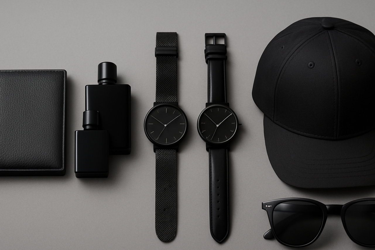 next to each other horizontally, with grey background